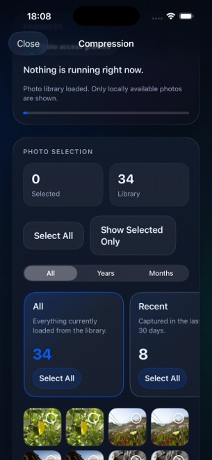 Choose what to archive